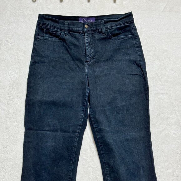 Not Your Daughters Jeans Black Bootcut NYDJ Womens Size 12 - Made in USA - Picture 3 of 16